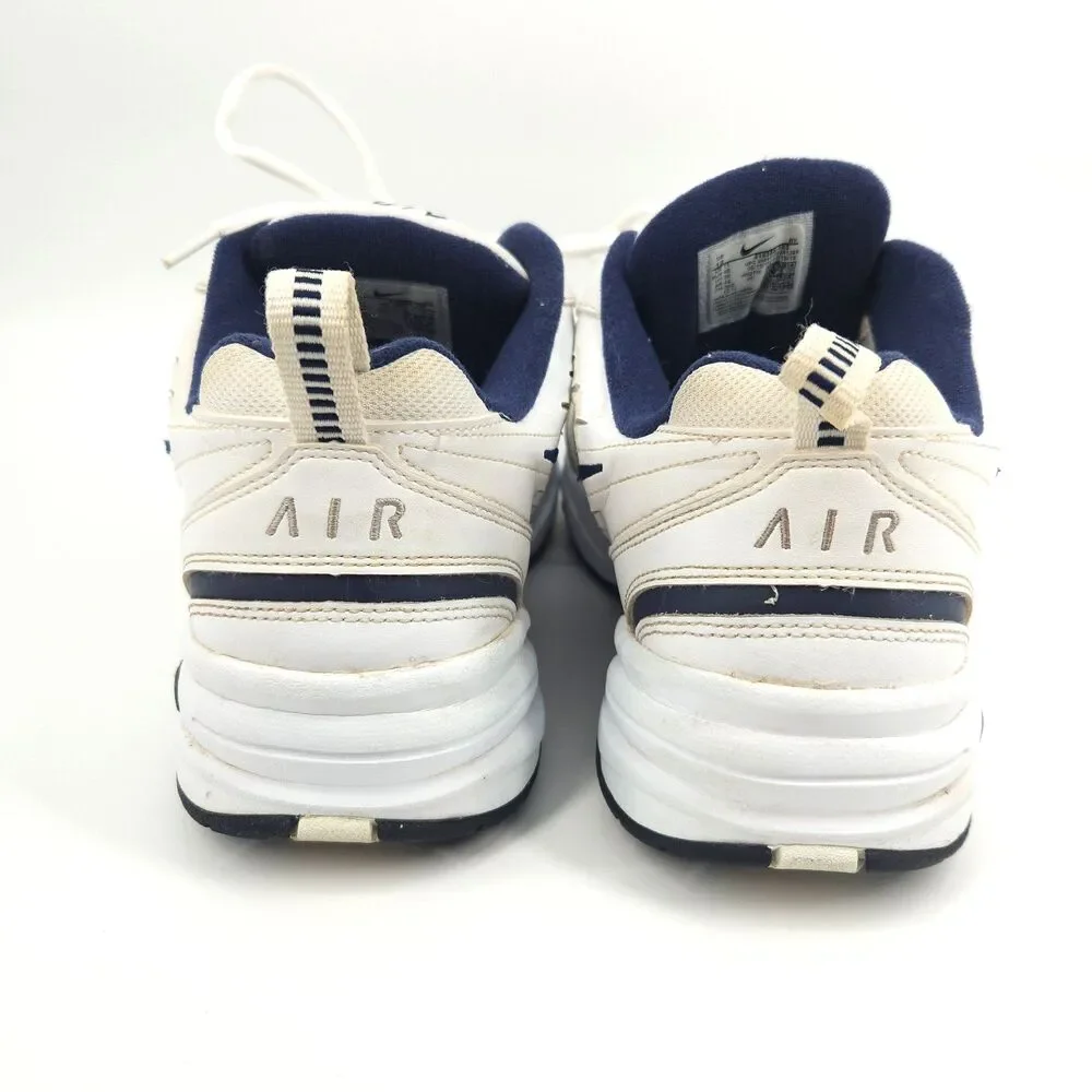 Nike Air Monarch IV Shoes Mens Size 12 White Blue Athletic Running